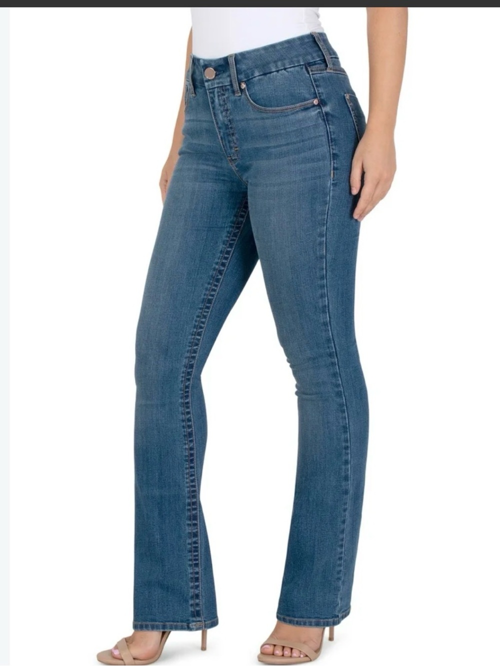 Seven7 Women's Tummyless Bootcut Jean